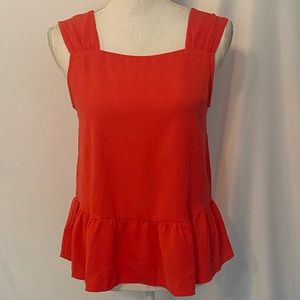 NWT Loft square neck peplum shell top XXSP